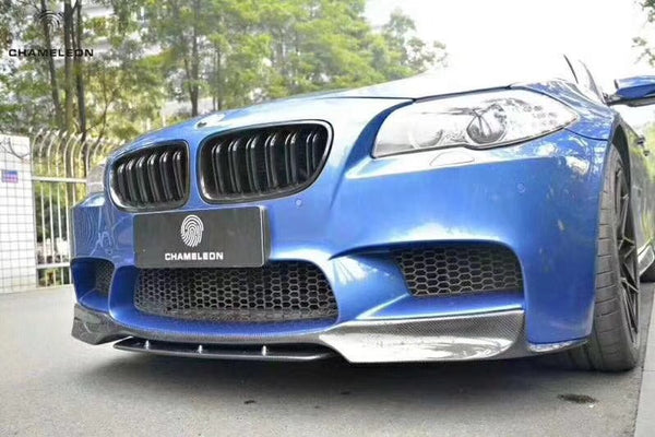 V carbon front lip for BMW F10 M5 front splitter