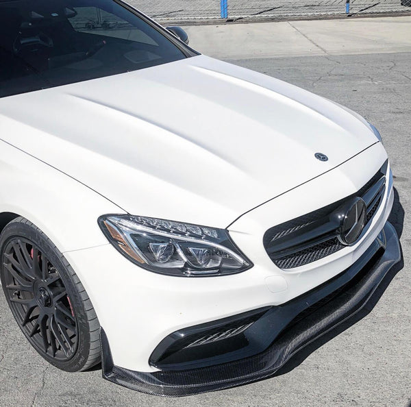Car bumpers carbon fiber PSM style  front lip for W205 C63 AMG