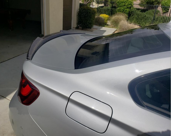 M4 style carbon fiber rear turnk wing spoiler for BMW 2 series F22