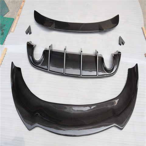 Carbon fiber front lip, rear diffuser,  spoiler for Dodge charger