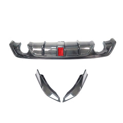 Carbon fiber rear diffuser side corners for  Q60