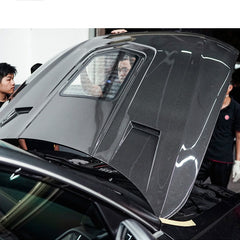 Darwin  PRO Black Sails Style Carbon Fiber transparent hood bonnet For RS6 S6 A6