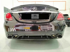 C63 AMG 2019 carbon fiber diffuser for W205 C63 pre-facelift and facelift saloon sedan