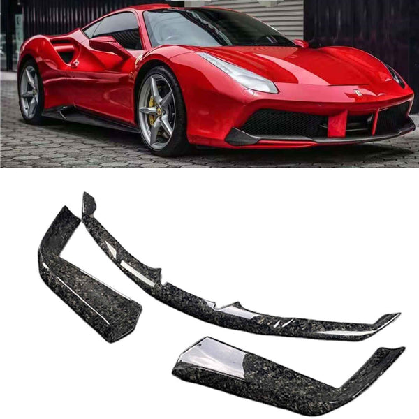 Novitec Style Carbon Fiber Front bumper with corners For Ferrari 488 GTB Spider  front bumper splitter