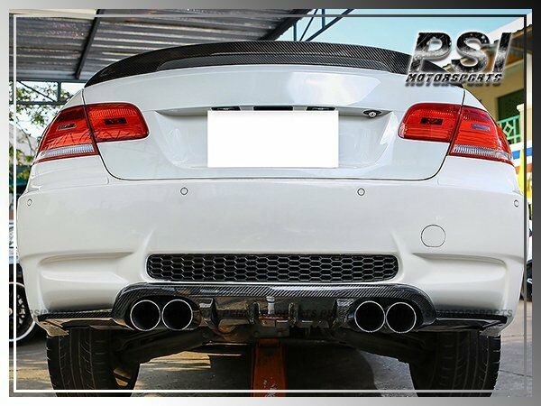 H Style Carbon Fiber M3 Rear Bumper Diffuser for 3 series  E92 E93 M3  rear bumper lip