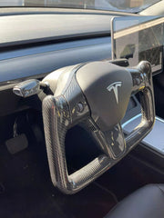 RPMtesla`S Supplier Carbon fiber steering wheels tesla Y and Model 3 Yoke