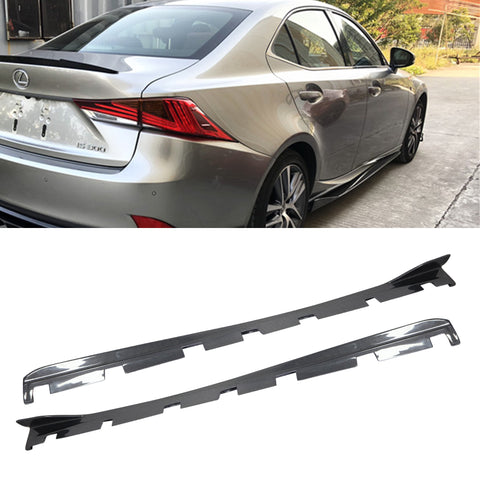 Artisan style carbon fiber side skirt for Lexus IS