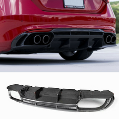 carbon fiber Giulia Rear Bumper Diffuser Spoiler for Alfa Romeo Giulia 2017 2018