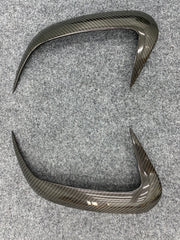 Dry carbon fiber rear bumper fins for W167 GLE350 GLE450
