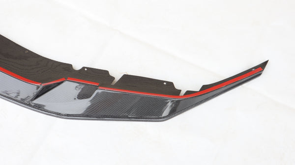 Dry carbon fiber GTS-V front lip for BMW F90 M5 front bumper splitter