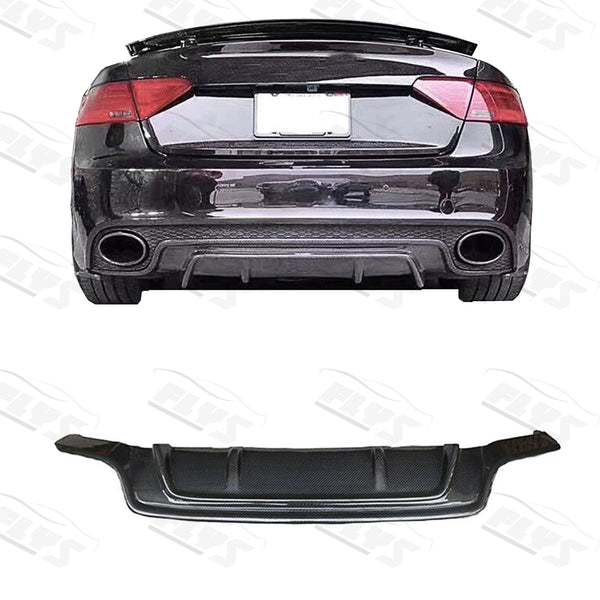Carbon Fiber Rear Diffuser Spoiler for Audi A5 RS5 2012-2016 Rear Lip Bumper