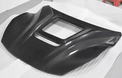 IMP style carbon fiber transparent glass bonnet hood for F12
