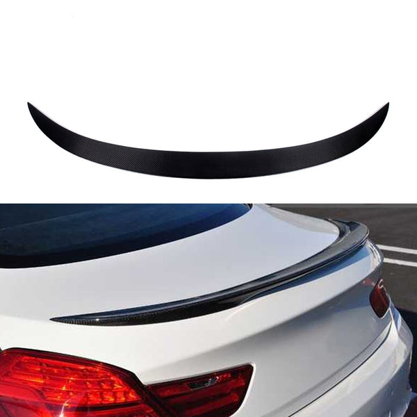 M6 Type Rear Trunk Lip Carbon Fiber Spoiler for F06 F12 F13 For F06 f12 F13 rear wing spoielr empennage 2012 u