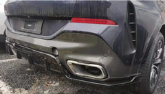 M style carbon fiber front bumper lip side skirts rear diffuser for X6 G06 2019 2020