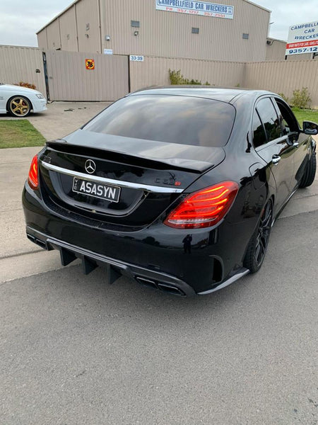 MODE carbon c63 diffuser w205 saloon rear diffuser 4 doors 2015-2019