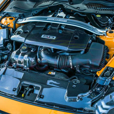 Carbon fiber body kit engine cover hood for Ford Mustang 2018