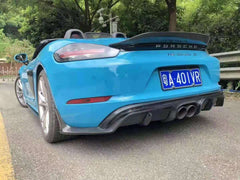 Carbon fiber front lip side skirt rear diffuser spoier for porsche cayman 718