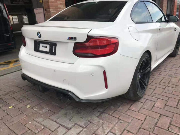 MP style for F87 M2C Carbon Fiber Front lip bumper splitter and Rear diffuser for  F87 M2