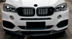 Carbon fiber 2-slat front grille for X5 F15 X6 F16 2015 2016 2017 2018
