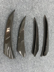 Dry carbon fiber front bumper fins for W167 GLE350 GLE450