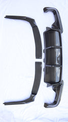 V style 5 series F10 M5 M tech Carbon fiber rear bumper diffuser