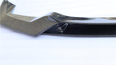 Black Front Bumper Splitter Carbon Fiber Front Bumper Lip V Type Fit For BMW 2 Series M2 F87 2016+
