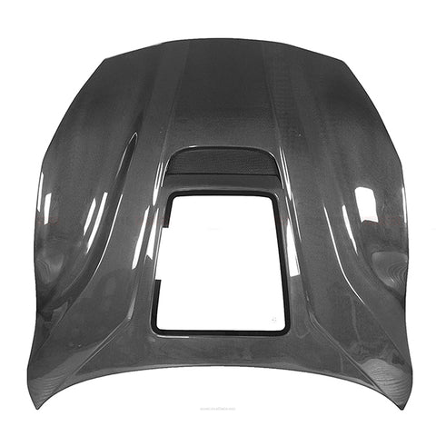 IMP style carbon fiber transparent glass bonnet hood for F12