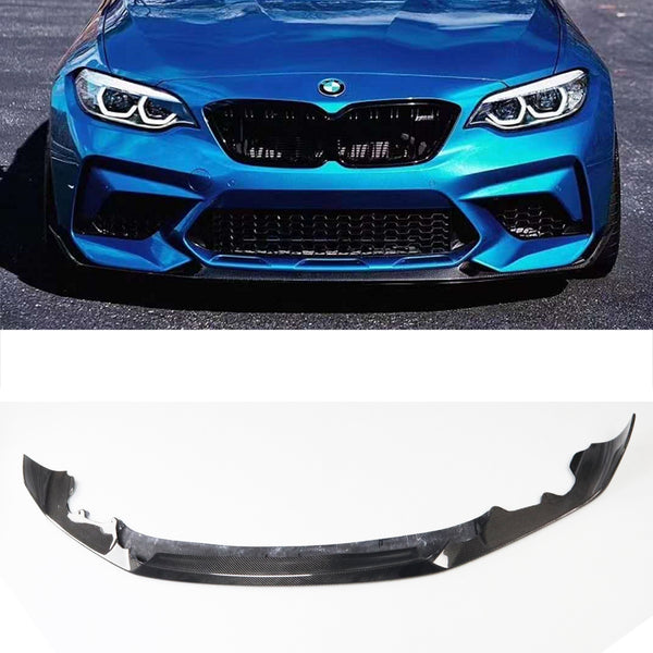 MP style carbon fiber front lip for F87 M2 M2C 2018+