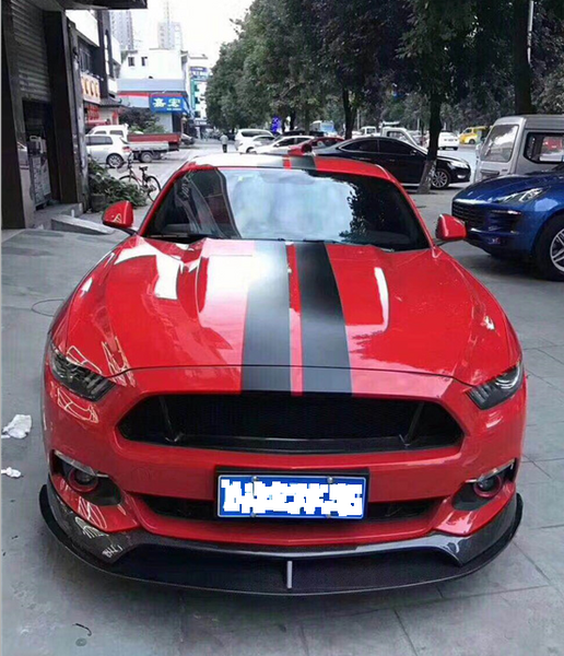 AC style carbon fiber front lip for Mustang 2015-2017