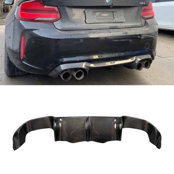 AC Style carbon fiber rear diffuser For F87 M2