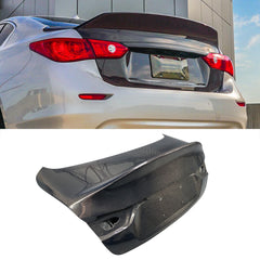 Duckbill style carbon fiber rear  trunk for Q50 Q50L 14-17