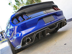 Carbon fiber rear diffuser for Ford Mustang 2015+