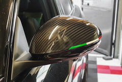 Carbon fiber body kit side mirrors cover for Romeo Giulia Rearview Mirror Shell 2016+