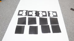 Tesla Model 3 central console inner layer packaging dry carbon fiber protection stickers