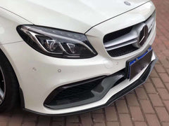 FD style carbon fiber front bumper lip for W205 c63 C-Class