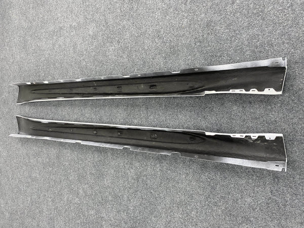 Quadrifoglio style carbon fiber body kit side skirt for Romeo Giulia