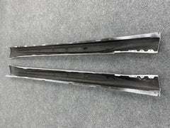 Quadrifoglio style carbon fiber body kit side skirt for Romeo Giulia