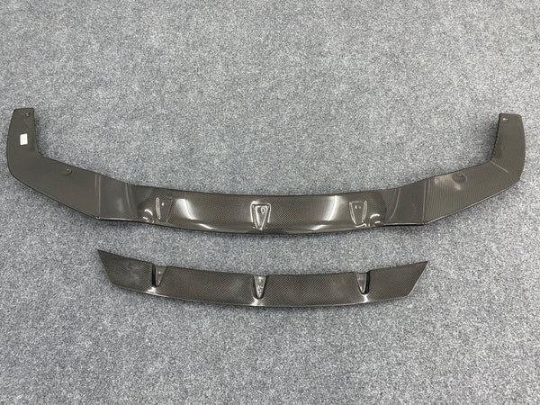 V style dry carbon fiber front lip for bmw F87 M2 M2C