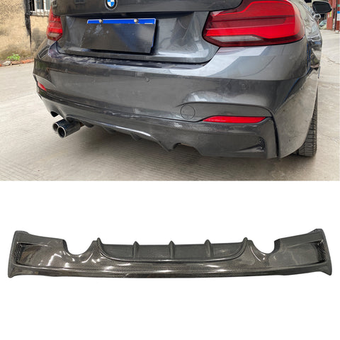 MP style carbon fiber rear diffuse for bmw 2 series f22 f23