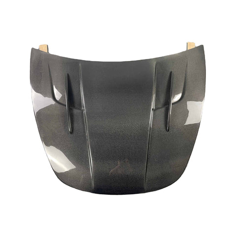 V2 style carbon fiber hood for tesla model 3 carbon  bonnet