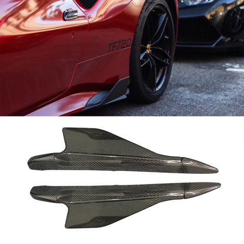 CAPRISTO carbon fiber Side wrap angle for 488 GTB