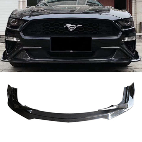CMH style carbon fiber car bumpers front lip for Ford Mustang 2018-2020