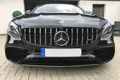 Carbon fiber car bumpers body kit GT style front grille for S class S63S C217 W217 coupe ABS Material