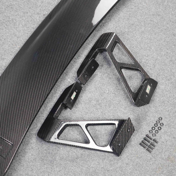 OEM style carbon fiber rear trunk wing for ttrs rear spoiler