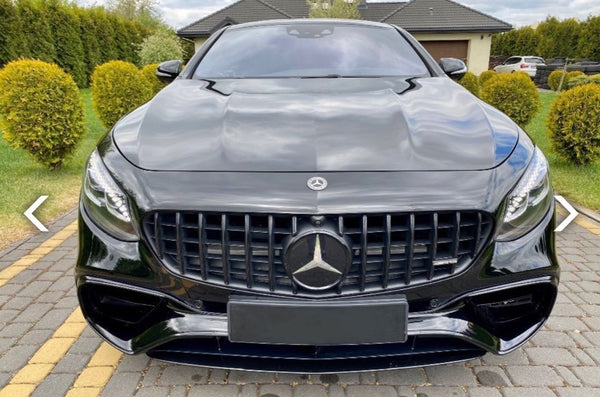 Carbon fiber car bumpers body kit GT style front grille for S class S63S C217 W217 coupe ABS Material