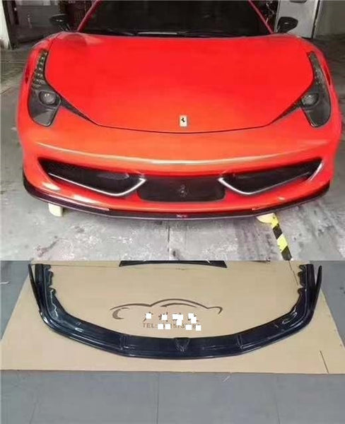 458 Carbon Fiber AP Style Front bumper lip