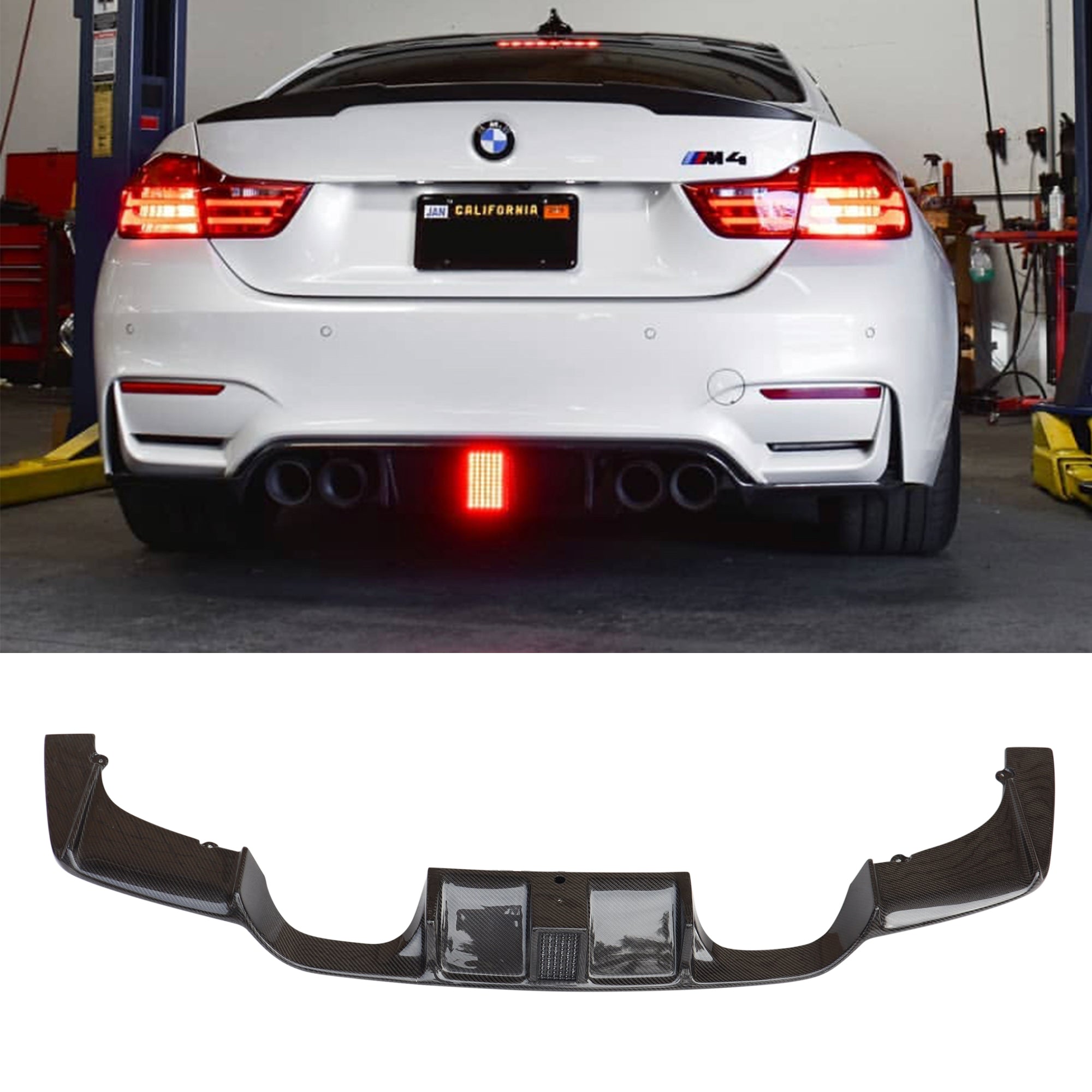 Dry carbon fiber KF REAR diffuser BMW F82 M4 F80 M3 – FOCUSCARBON