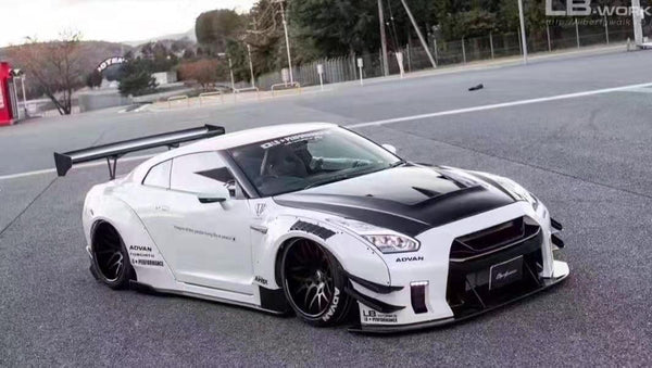 OEM style Carbon Fiber Roof  pillar  hood For GTR R35