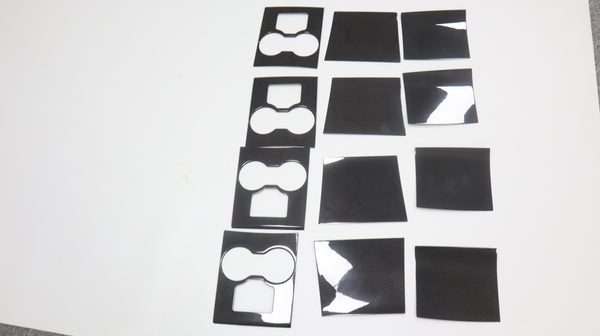 Tesla Model 3 central console inner layer packaging dry carbon fiber protection stickers