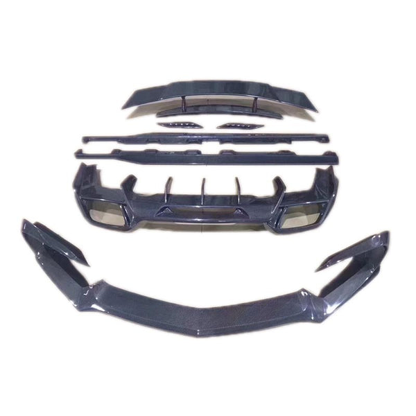 R-style car  body kit for AMG GT GTS carbon fiber front lip side skirts rear diffuser spoiler wing er lip front bar chin lip